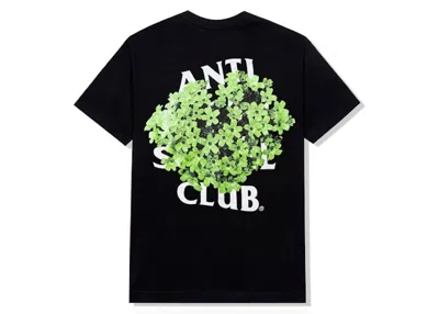 Pre-owned Anti Social Club Men's  All Rise Tee Shirt In Black