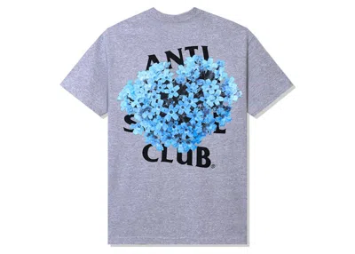 Pre-owned Anti Social Club Men's  All Rise Tee Shirt In Grey