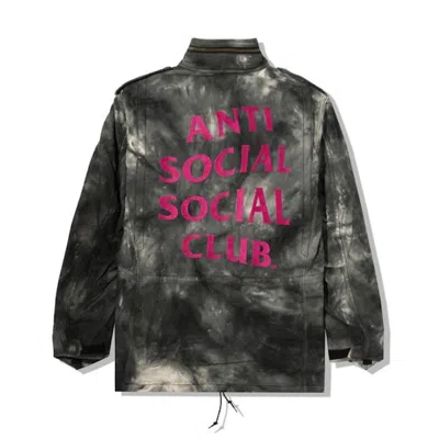 Pre-owned Anti Social Club Men's  Alpha Industries X Assc M65 Jacket In Tie Dye Black