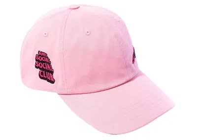 Pre-owned Anti Social Club Men's  Alpine Stars Classic Cap In Pink
