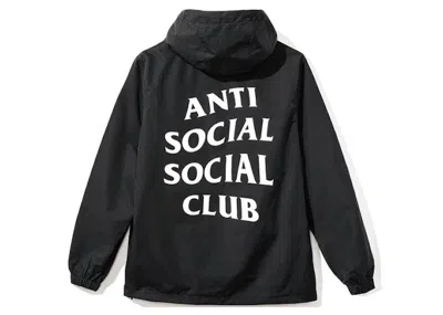 Pre-owned Anti Social Club Men's  Anorak Jacket In Black
