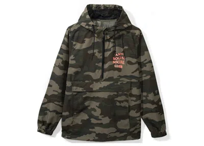 Pre-owned Anti Social Club Men's  Anorak Jacket In Camo In Multi