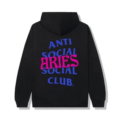 Pre-owned Anti Social Club Men's  Aries Hoodie In Black