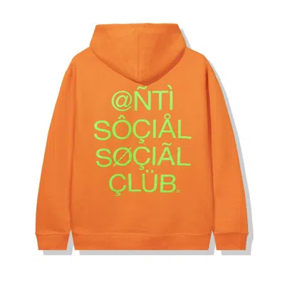 Pre-owned Anti Social Club Men's  Assc999 Hoodie In Orange