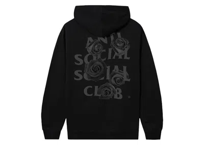 Pre-owned Anti Social Club Men's  Bat Emoji F&f Hoodiein Royal/black In Multi