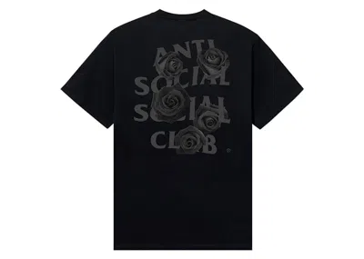 Pre-owned Anti Social Club Men's  Bat Emoji F&f Tee Shirtin Royal/black In Multi