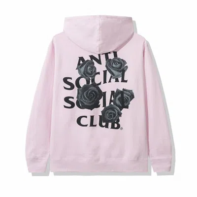 Pre-owned Anti Social Club Men's  Bat Emoji Hoodie In Pink