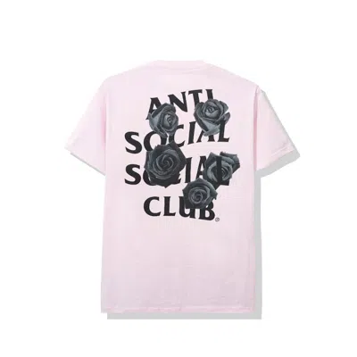 Pre-owned Anti Social Club Men's  Bat Emoji Tee Shirt In Pink