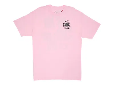 Pre-owned Anti Social Club Men's  Bat Emoji Tee Shirt In Pink