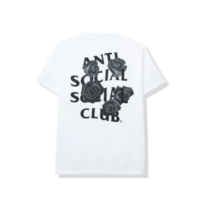 Pre-owned Anti Social Club Men's  Bat Emoji Tee Shirt In White