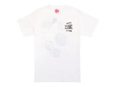 Pre-owned Anti Social Club Men's  Bat Emoji Tee Shirt In White