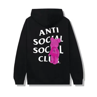 Pre-owned Anti Social Club Men's  Bearbrick Hoodie In Black