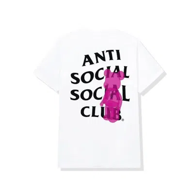 Pre-owned Anti Social Club Men's  Bearbrick Tee Shirt In White