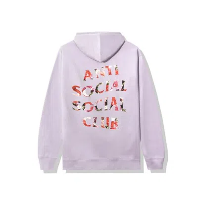 Pre-owned Anti Social Club Men's  Bed Hoodie In Lavender In Purple