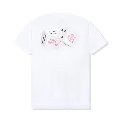 Pre-owned Anti Social Club Men's  Best Of Luck T-shirt In White