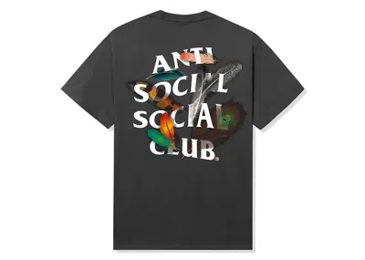 Pre-owned Anti Social Club Men's  Birdbath Tee Shirt In Grey In Gray