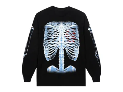 Pre-owned Anti Social Club Men's  Bones Longsleeve T-shirt In Black