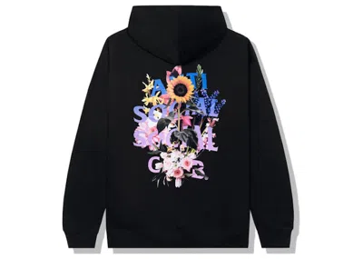 Pre-owned Anti Social Club Men's  Bouquet For The Old Days Hoodie In Black