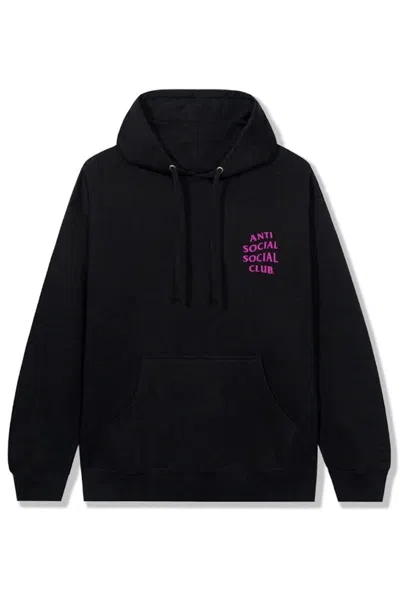 Pre-owned Anti Social Club Men's  Bubblegum Hoodie In Black
