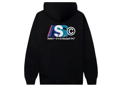 Pre-owned Anti Social Club Men's  Build Up Hoodie In Black