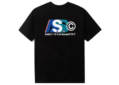 Pre-owned Anti Social Club Men's  Build Up T-shirt In Black