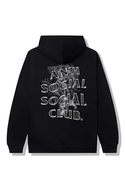 Pre-owned Anti Social Club Men's  Burnout Hoodie In Black