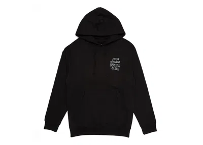 Pre-owned Anti Social Club Men's  Burnout Hoodie In Black