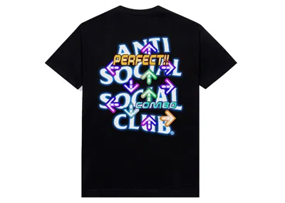 Pre-owned Anti Social Club Men's  Butterfly Tee Shirt In Black