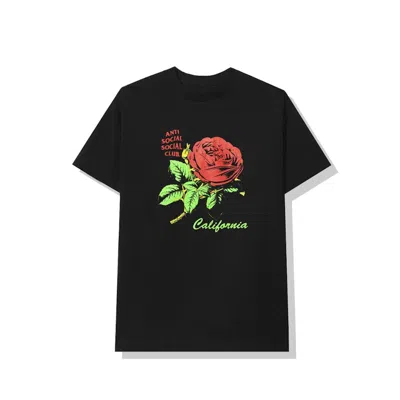 Pre-owned Anti Social Club Men's  California Tee Shirt In Black