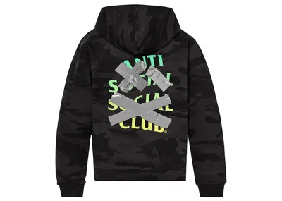 Pre-owned Anti Social Club Men's  Cancelled Again Hoodie In Camo