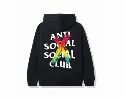 Pre-owned Anti Social Club Men's  Cancelled Hoodie In Black