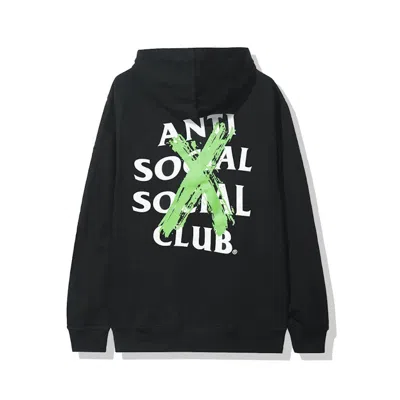 Pre-owned Anti Social Club Men's  Cancelled Remix Hoodie (fw19) In Black