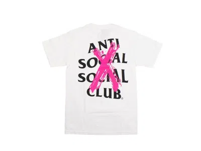 Pre-owned Anti Social Club Men's  Cancelled T-shirt In White
