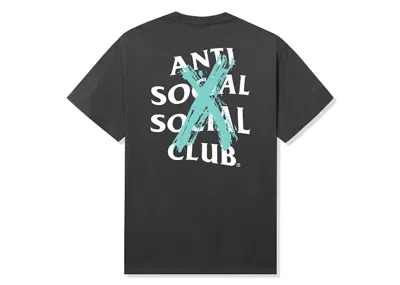 Pre-owned Anti Social Club Men's  Cancelled Vip Only Drop Tee Shirt In Grey In Gray