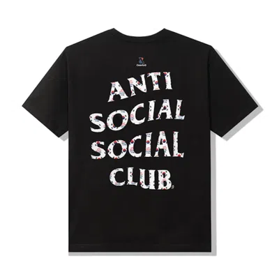 Pre-owned Anti Social Club Men's  Case Study Flag T-shirt In Black