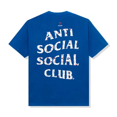 Pre-owned Anti Social Club Men's  Case Study Flag T-shirt In Blue