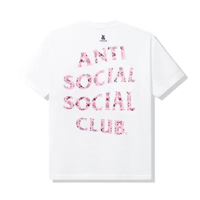 Pre-owned Anti Social Club Men's  Case Study Flag T-shirt In White