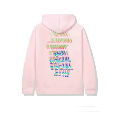 Pre-owned Anti Social Club Men's  Channel 747 Hoodie In Pink
