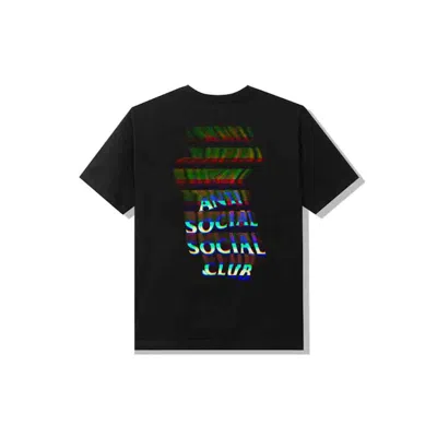 Pre-owned Anti Social Club Men's  Channel 747 Tee Shirt In Black
