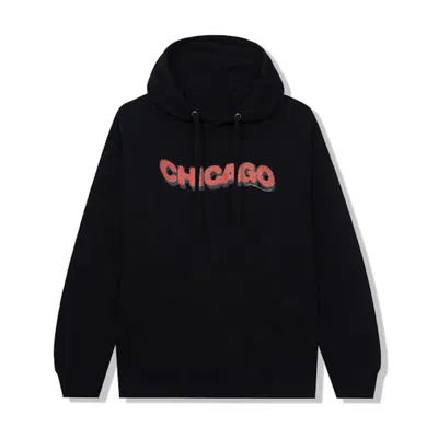 Pre-owned Anti Social Club Men's  Chicago Hoodie In Black