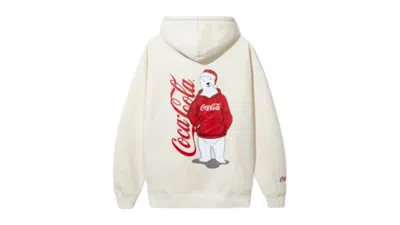 Pre-owned Anti Social Club Men's  Cocacola Pb Hoodie In Bone