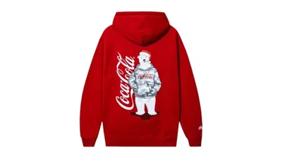 Pre-owned Anti Social Club Men's  Cocacola Pb Hoodie In Red