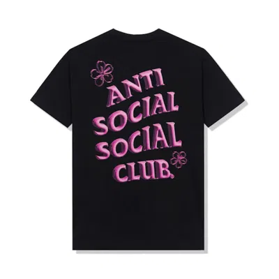 Pre-owned Anti Social Club Men's  Coral Crush T-shirt In Black