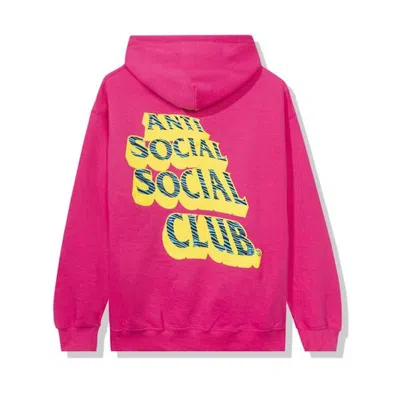 Pre-owned Anti Social Club Men's  Costumes Hoodie In Hot Pink