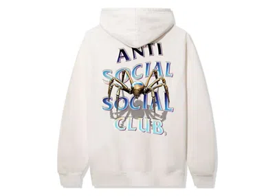 Pre-owned Anti Social Club Men's  Crawl To Me Heaveyweight Hoodie In Bone