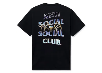 Pre-owned Anti Social Club Men's  Crawl To Me Tee Shirt In Black