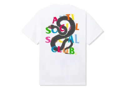 Pre-owned Anti Social Club Men's  Crawling Tee Shirt In White