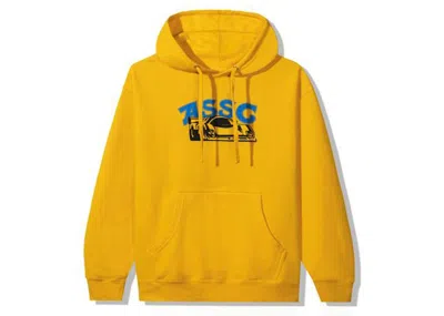 Pre-owned Anti Social Club Men's  Crush Hoodie In Gold