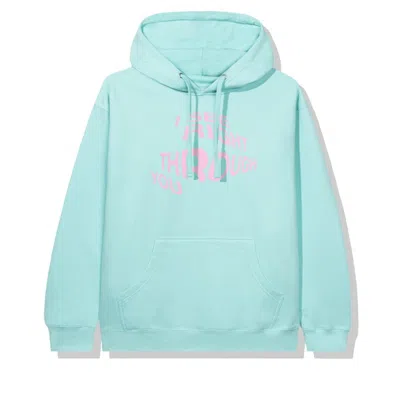 Pre-owned Anti Social Club Men's  Crystal Clear Hoodie In Mint In Green