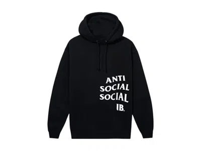 Pre-owned Anti Social Club Men's  Cut Off Logo Hoodie In Black